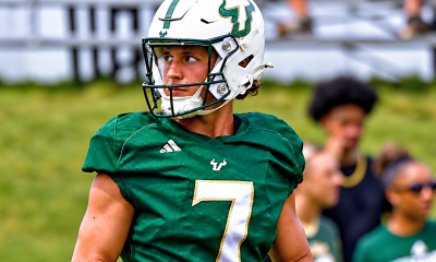 USF kicker Nico Gramatica, No. 7, during the 2026 USF Spring Game in Tampa, Florida.