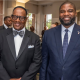 ONYX Magazine CEO and Publisher Rich Black, left, with U.S. Rep. Byron Donalds at the Men of Honor Awards in Orlando.